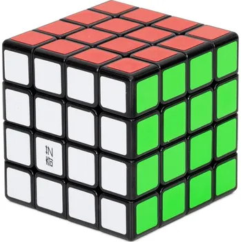 Hlavolam Kostka 4x4x4 QiYi QiYuan Černá s nálepkami