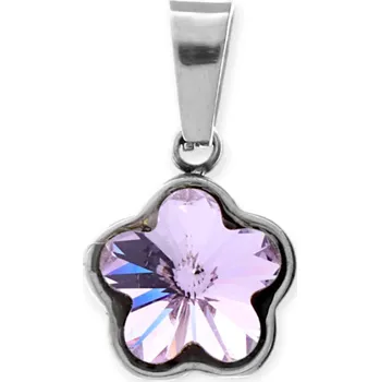 Přívěsek MPM Dámský ocelový nerezový přívěsek Flor - stříbrné barvy SPD.6050