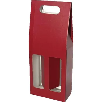 Dárková taška Obal na dvě láhve - vínový