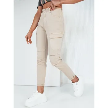 Dámské kalhoty Dámské kalhoty casual LUZAGRES UY1918 Barva: Béžová, Velikost: XL