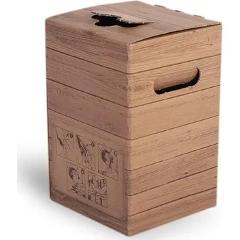 Úložný box Bag-in-Box 5 litrů - RETRO tisk - krabice, střed. Model Obaly