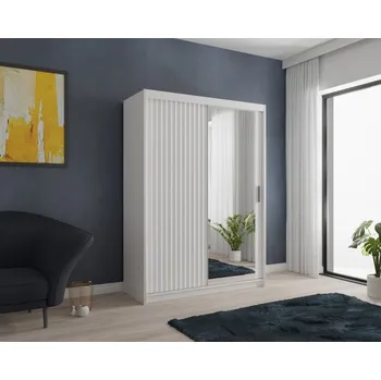 Šatní skříň FALCO Šatní skříň s lamelami Cheryl 150 bílá