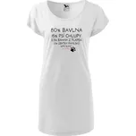 DOBRÝ TRIKO Dámské tričko/šaty Bavlna, chlupy, bahno Velikost: XS, Barva: Bílá