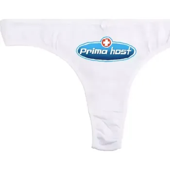 Kalhotky Prima host - Vtipné kalhotky XL tanga_bílá