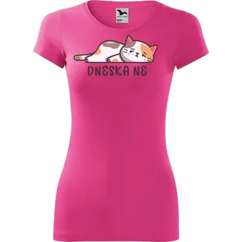 Dámské tričko DOBRÝ TRIKO Dámské tričko Dneska ne Velikost: XL, Barva: Purpurová