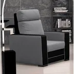 FALCO Křeslo Maxx světle šedé-černé