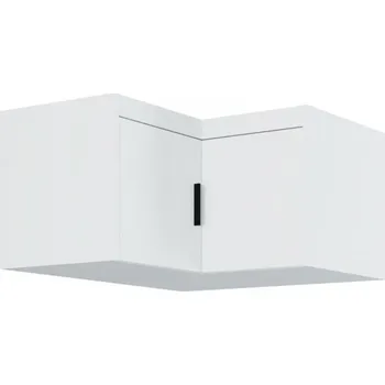 Šatní skříň FALCO Nádstavec na skříň Muela rohový dvoudveřový bílý