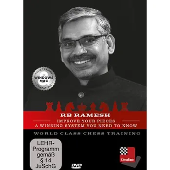 Šachy ChessBase Improve your pieces - a winning system you need to know, RB Ramesh - verze ke stažení (anglicky)