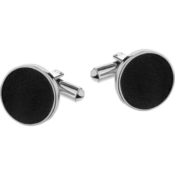 Manžetový knoflíček Manžetové knoflíčky z ušlechtilé oceli a kůže - AZ537-2042