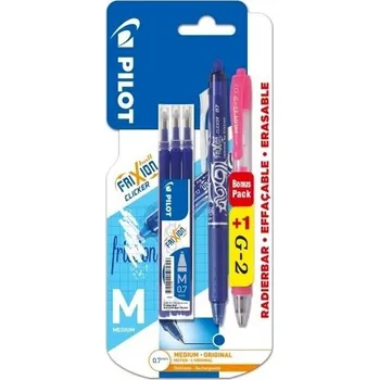 Pilot FriXion Clicker 07 Roller 0,7 mm modrý + náplň sada 3 ks modrá