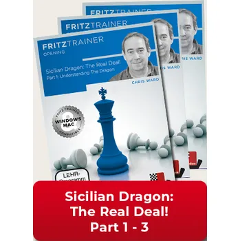 Šachy ChessBase Sicilian Dragon: The Real Deal! Part 1-3, Chris Ward - verze ke stažení (anglicky)
