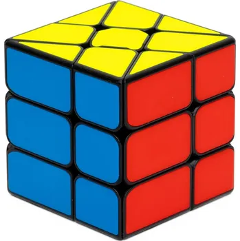 Hlavolam Windmill Cube QiYi Černá s barevnými plastovými dílky