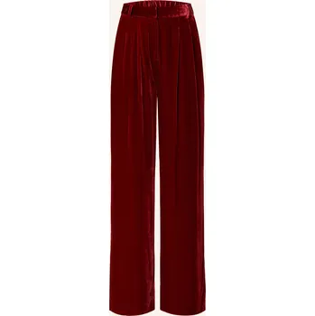 Mrs & Hugs Dámské Marlene Kalhoty Ze Sametu, tmavě červená, 42