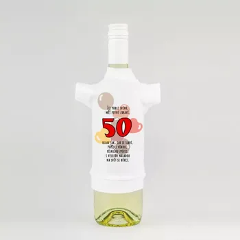 Žertovný předmět Tričko na láhev - Žij podle svého - 50