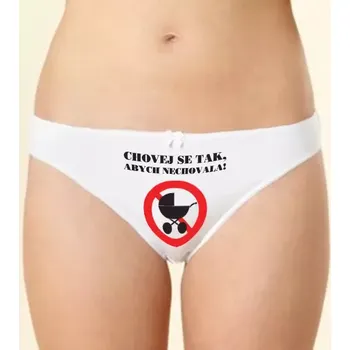 Kalhotky Kalhotky - chovej se tak XXL klas_bílá