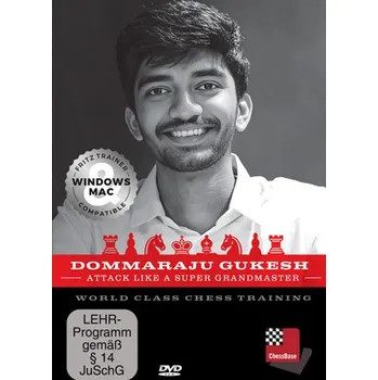 Šachy ChessBase Attack like a Super Grandmaster, Dommaraju Gukesh - verze ke stažení (anglicky)