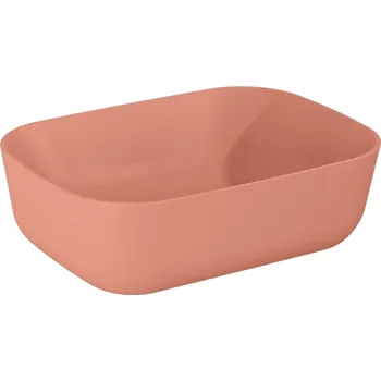 Umyvadlo Elita Reni umyvadlo 45.5x32.5 cm obdélníkový na pult růžová 146081