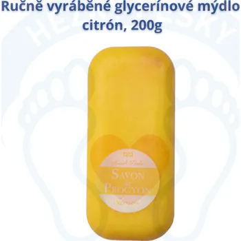 Mýdlo MUDr. Alice Ratajová Ručně vyráběné glycerínové mýdlo citrón, 200g Ručně vyráběné gycerínové mýdlo meduňka s měsíčkem, 200g
