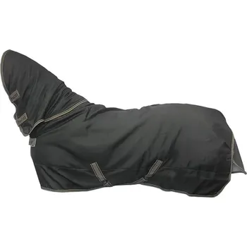 Jezdectví Výběhová deka BUCAS Freedom Turnout s krkem 150/150g, černá/taupe, 135 cm