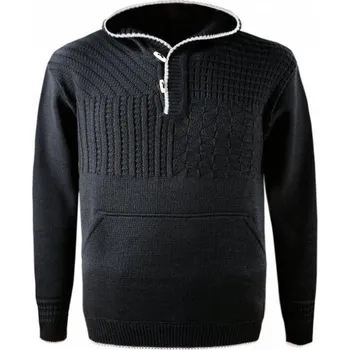 Pánský svetr Kama Merino svetr 4059 111 - tmavě šedá M