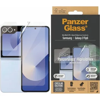 Telefonní příslušenství PanzerGlass Bundle 2v1 Sam Z Flip6 F741 Screen Protector Ultra Wide-Fit + TPU Classic Fit 7370