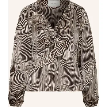 Neo Noir Dámská Halenka Istana Ze Saténu, černá / krémová, 36