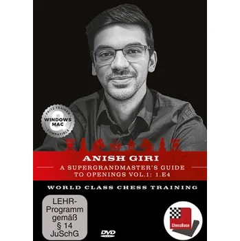 Šachy ChessBase A Supergrandmaster's Guide to Openings Vol.1: 1.e4, Anish Giri - verze ke stažení (anglicky)