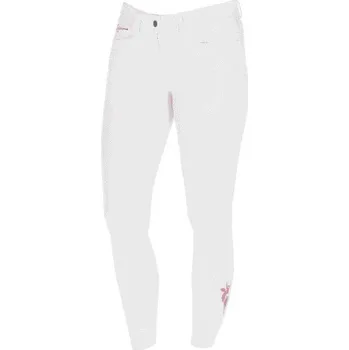 Jezdecké kalhoty Závodní rajtky COVALLIERO Jane, bílé full grip, 34
