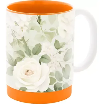 MultiColour Plus hrnek na sublimaci - oranžová / bílá - AP862012-03