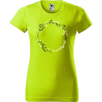 Dámské oblečení DOBRÝ TRIKO Dámské tričko s potiskem Svědkyně kruh Barva: Limetková, Velikost: 2XL