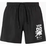 Volnočasové plavky HUGO - Visa Cash App RB černé L ( šířka pasu 42 cm )