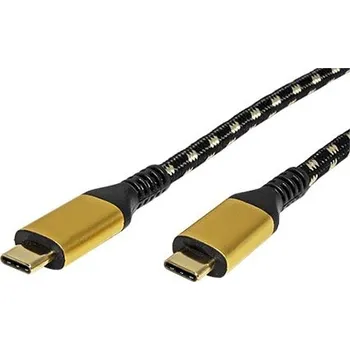 Datový kabel ROLINE GOLD USB4 40Gbps kabel USB C(M) - USB C(M), PD 100W, 2m - 11.02.9039