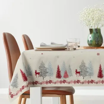 ubrus Gobelínový ubrus s vánočním motivem lesní zvěře, 140 x 180 cm