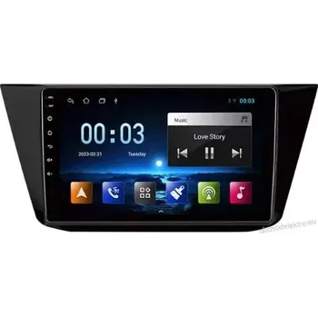 GPS navigace Multimédia Android pro Volkswagen Tiguan 2 Mk 2016-2019 Car Radio Android 12