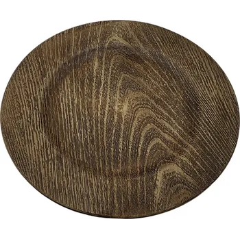 Talíř Talíř s ozdobnou kresbou, dřeva