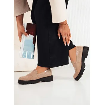 Dámské mokasíny Dámské boty OTERO ZY0477 Barva: Béžová, Velikost: 39