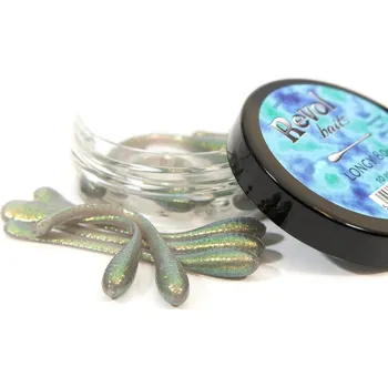 Umělá nástraha Revol Baits nástraha Longi 80mm příchuť krevetka, barva šedý chameleon 10ks