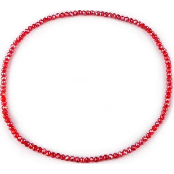 Náhrdelník Náhrdelník pružný z broušených skleněných korálků