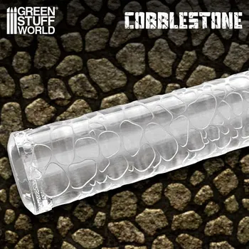 Příslušenství k deskovým hrám Green Stuff World Rolling Pin - Cobblestone, texturovací váleček