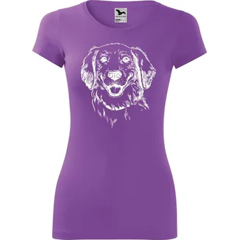 Dámské tričko DOBRÝ TRIKO Dámské tričko Retrívr Velikost: 2XL, Barva: Fialová