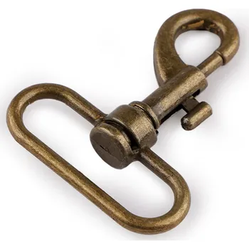 Kovová karabina otočná, průvlek 38 mm