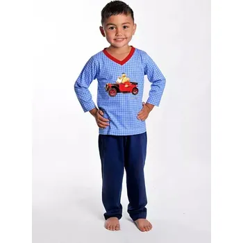Chlapecké pyžamo Auto - Dětské pyžamo Pat a Mat s dlouhým rukávem 152