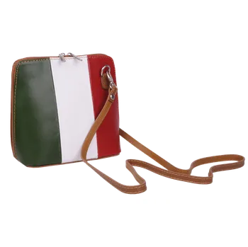 Kabelka NovaKabelka.cz Kožená italská crossbody kabelka Grana Tricolore