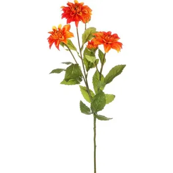 umělá květina Umělá květina Jiřinka 75 cm, oranžová