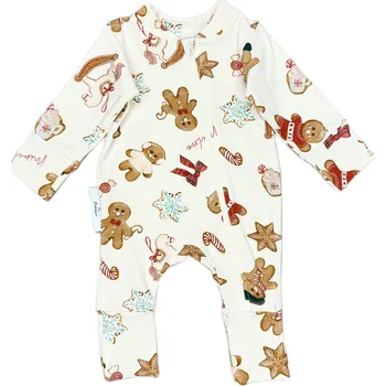 Kojenecký overall Mimilove Kojenecký bavlněný overal 3-9 měsíců Perníčky Limited Edition