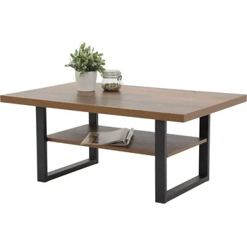 Konferenční stolek ASKO - NÁBYTEK Konferenční stolek Anton 105x69 cm Kov Dřevo