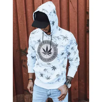 Pánská mikina pánská mikina s kapucí a potiskem BX5323 Barva: Bílá, Velikost: XL
