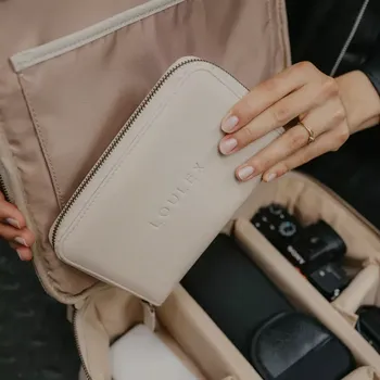 Loulex SD Wallet Beige - Pěněženka SD karet béžová