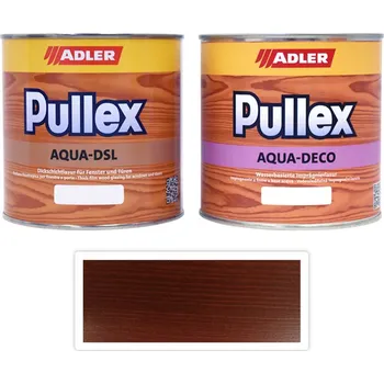 Lak na dřevo ADLER Sada - renovace dřevěných oken 0.75 l Kastanie F002 - Venkovní barva na dřevo