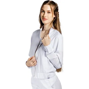 Zdravotnický oděv Bílá bomber bunda - dámská | drinuniforma.cz